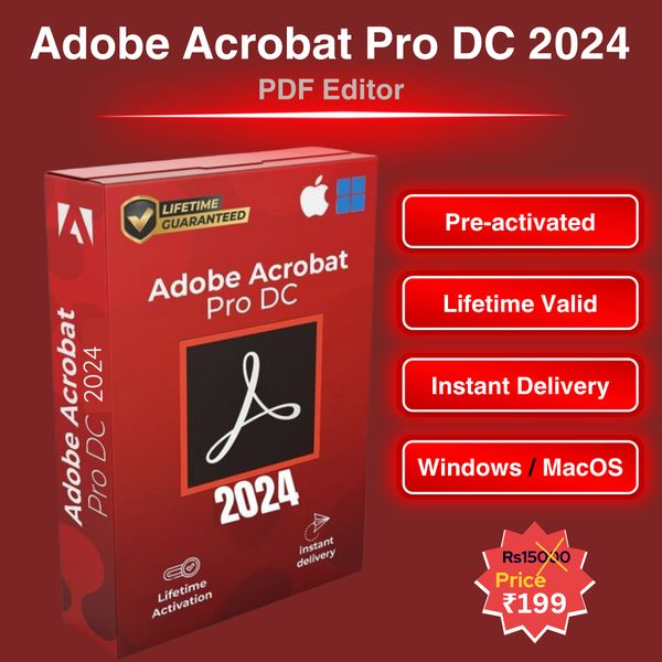 Adobe Acrobat Pro DC – Lifetime Access!